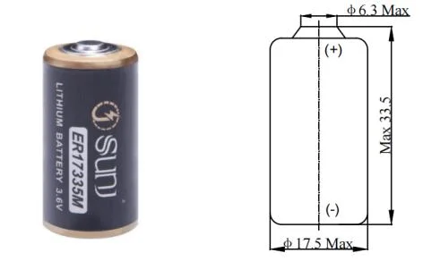 Special Hot Selling 2/3A 1700mAh 3.6V Er17335m Lithium Primary Battery Wholesale Er17335m