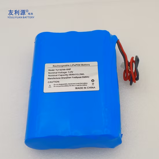 Factory CE Rose Un38.3 Direct High Capacity Energy Storage Lifep04 Battery Cylindrical LFP Battery 32700 3.2V 36ah 1s6p 115.2wh Lithium Ion Battery