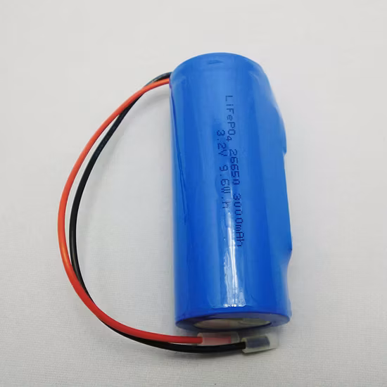 26650 bateria cilíndrica do fosfato do ferro do lítio de 3.2V 3000mAh