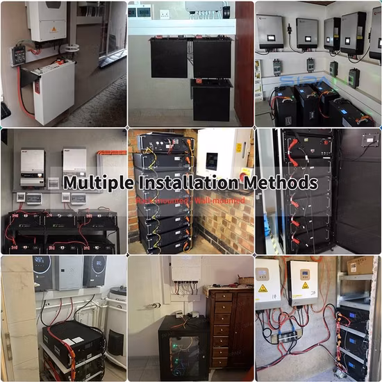 Bateria da versão em rack do servidor de sistemas solares 48V 100ah Lifep04 5kwh