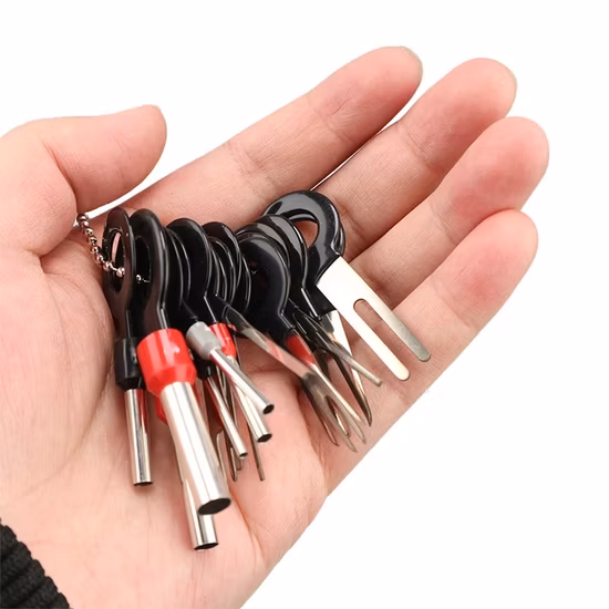 3 / 11 / 18 / 21 / 26 / 36PCS Remoção de terminal de carro Fiação elétrica Crimpagem Conector Kit extrator de pino Ferramentas manuais de reparo elétrico de carro